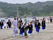 鵜原海水浴場での様子